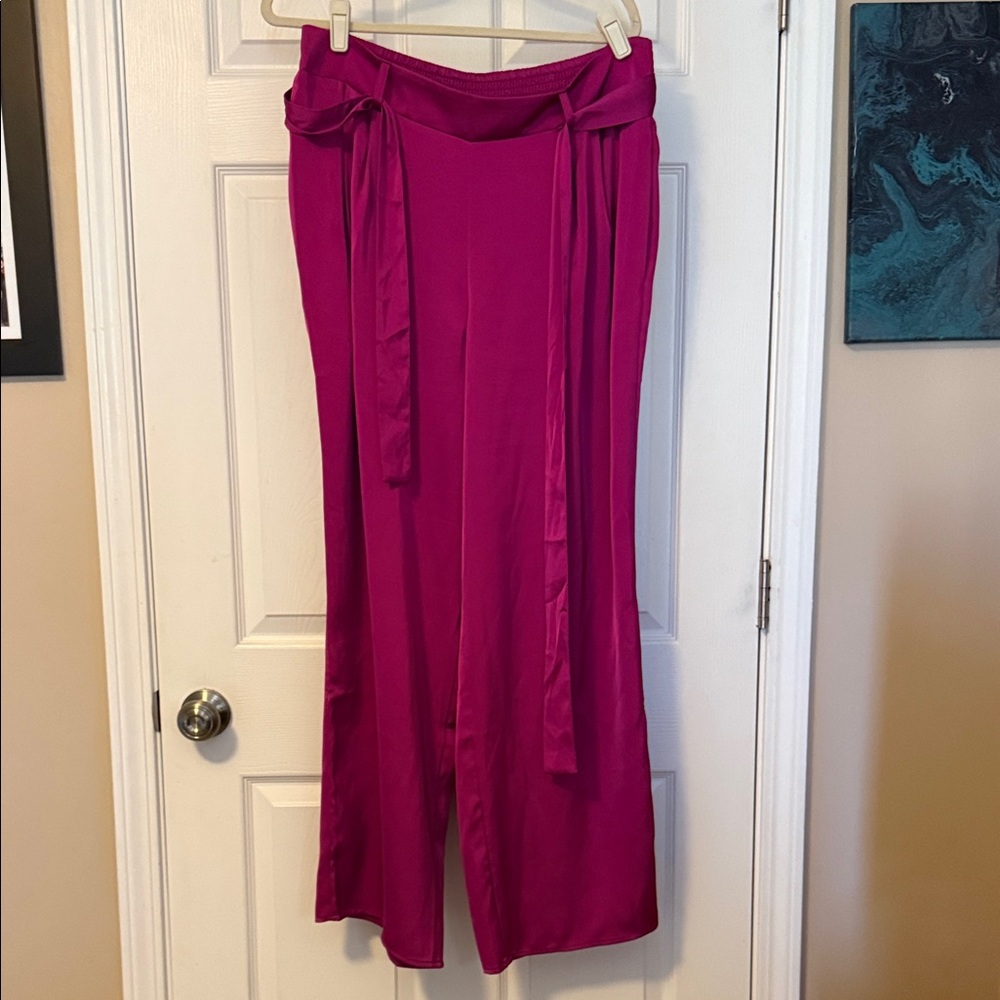 Maurices Magenta Wide Leg Pants - Picture 2 of 7